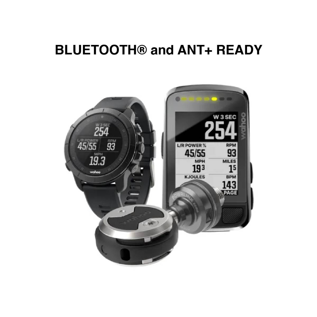 WAHOO POWRLINK ZERO SINGLESIDED POWER PEDALS