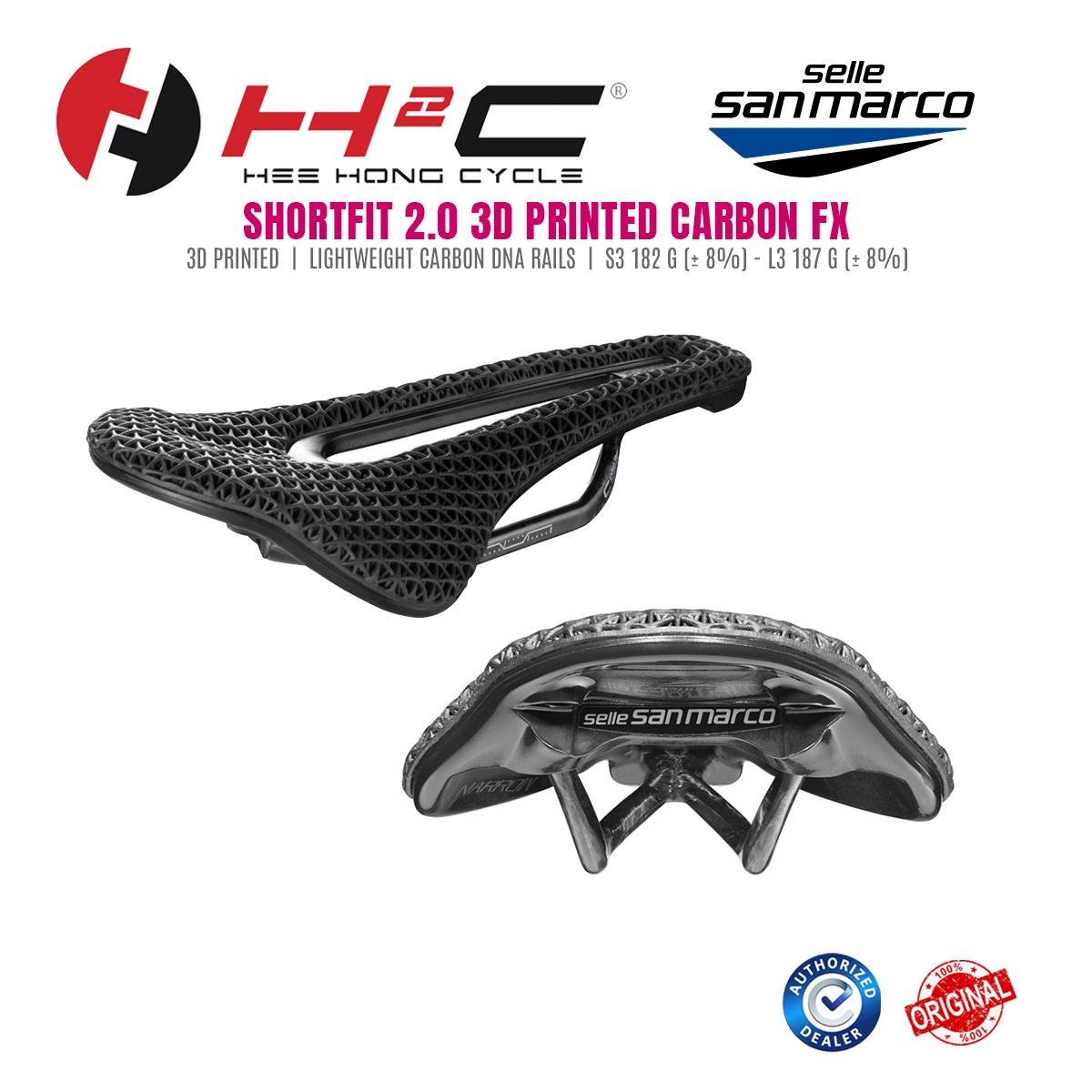 SELLE SAN MARCO SHORTFIT 2.0 3D PRINTED OPEN-FIT CARBON FX WIDE 