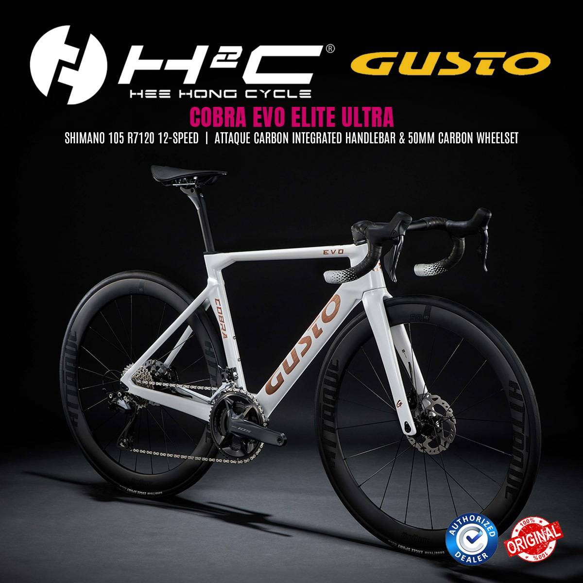 自転車本体 GUSTO COBRA EVO ELITE ULTRA 105 White Gusto Cobra Evo 