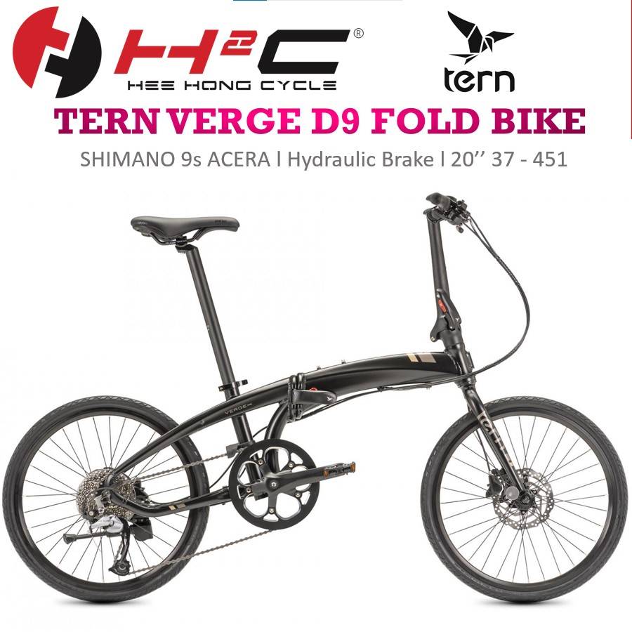 HOT Tern Verge D9 Folding Bike 22 Inch Wheels Tern D9 Folding