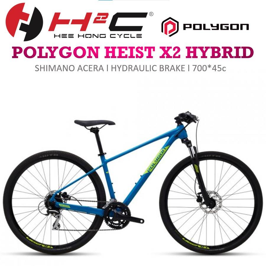 Sepeda Polygon Polygon Hybrid Heist Polygon Heist X2-(Blue)