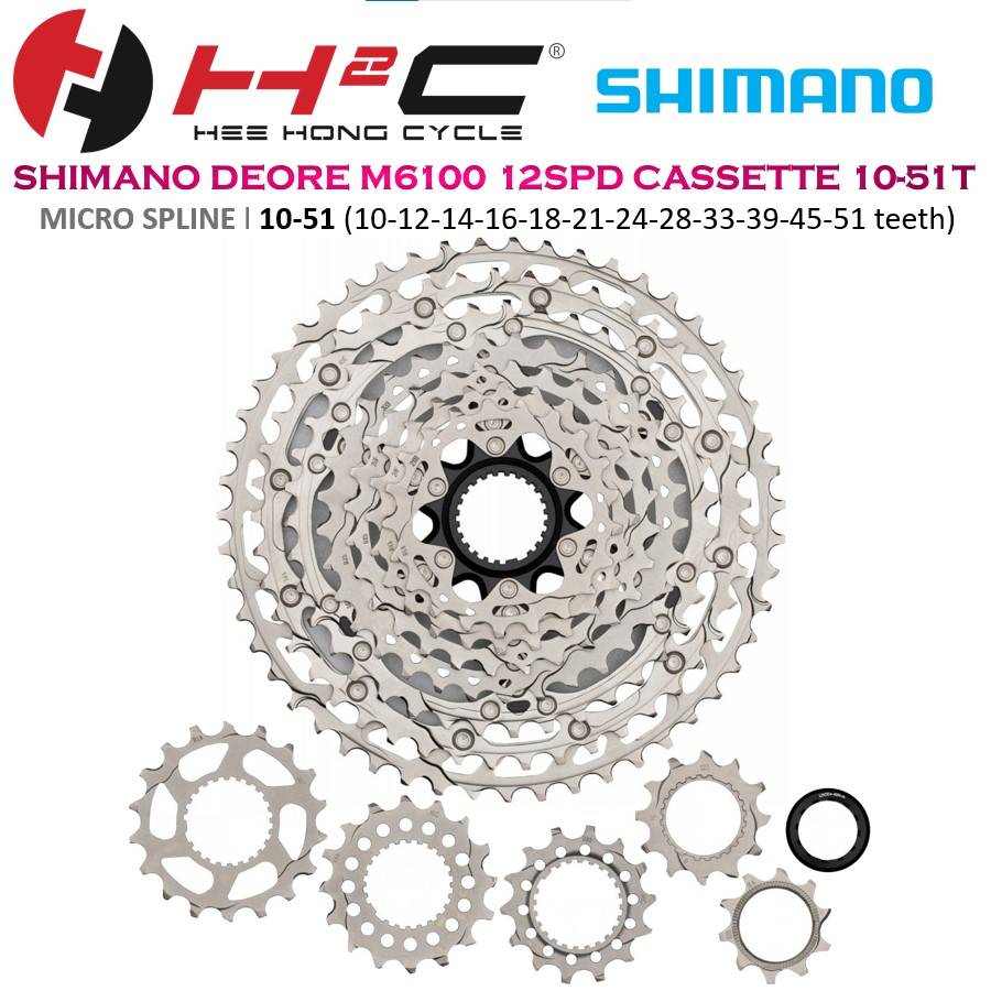 Bague De Verrouillage Cassette Vélo Shimano Micro Spline 12 Vitesses – Compatible M7100, M6100, M8100 – Aluminium CNC