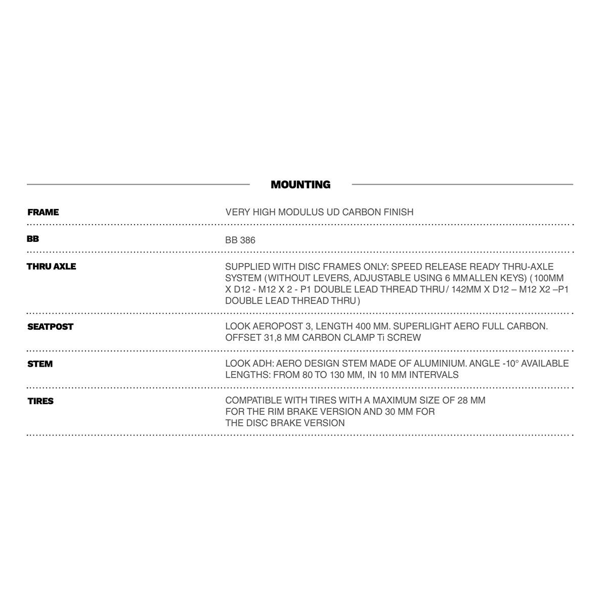 look 795 blade rs disc frameset weight