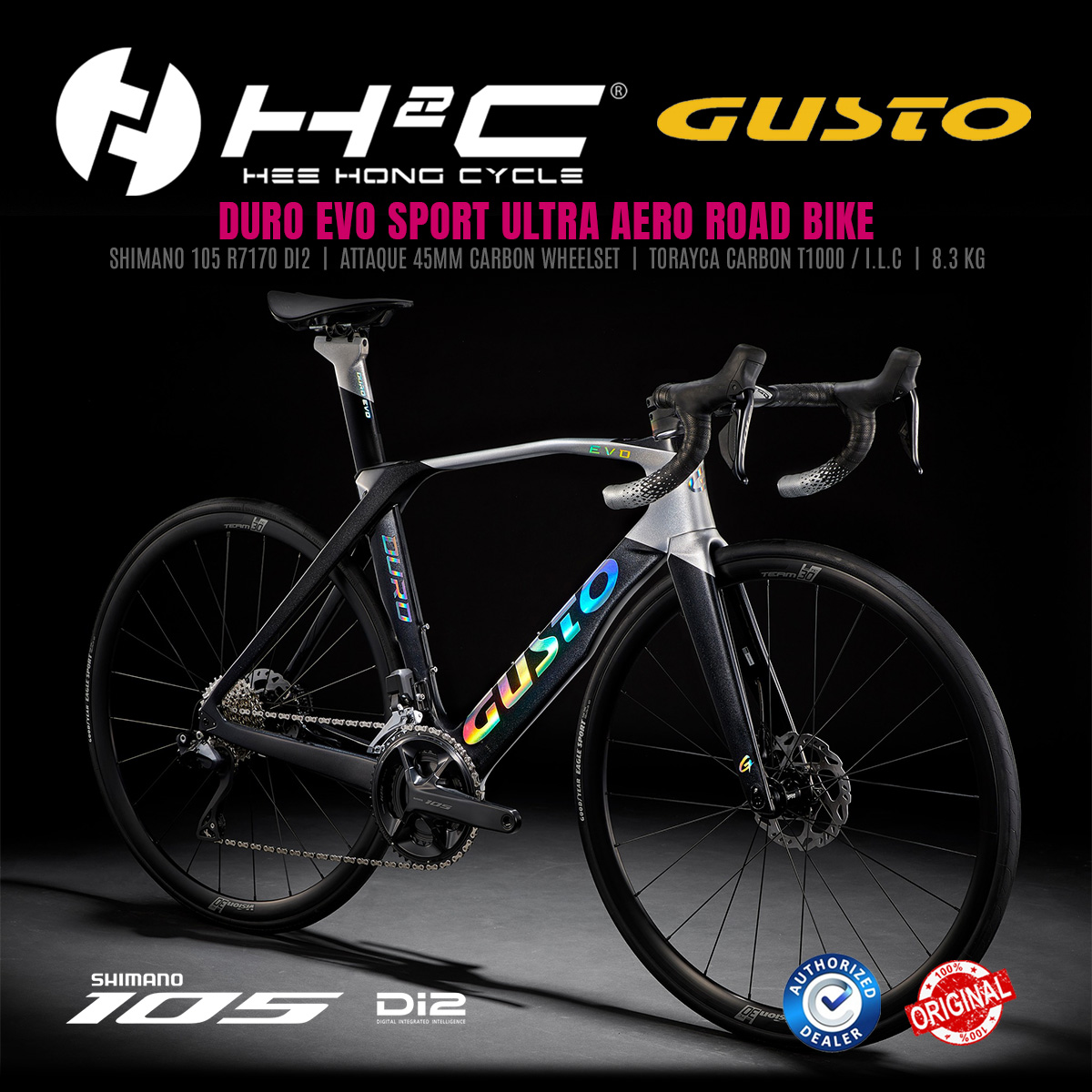 GUSTO 2023 DURO EVO SPORT ULTRA AERO BIKE