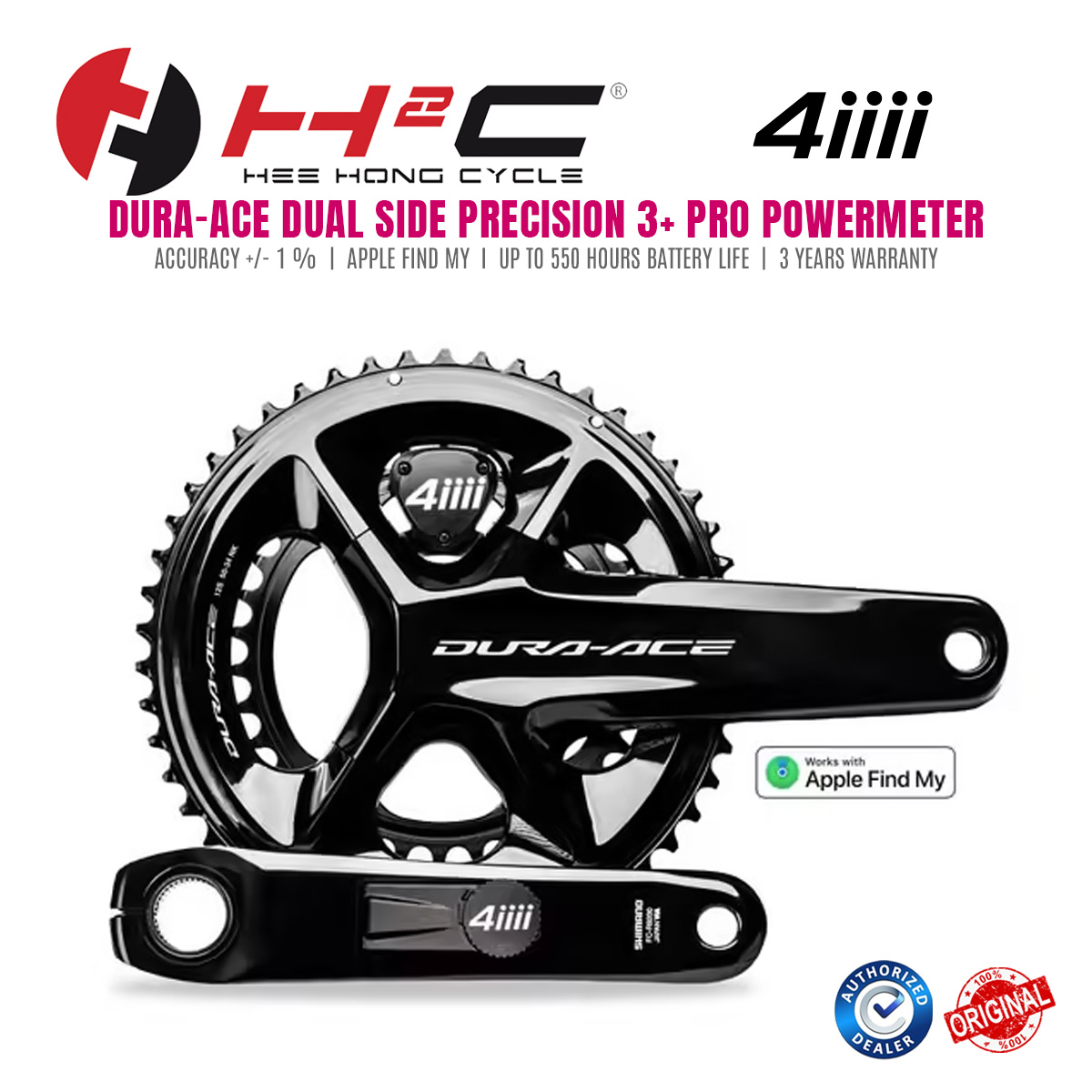 Powermeter 4iiii Dual 4iiii PRECISION 3+ PRO Dual-Sided Powermeter 