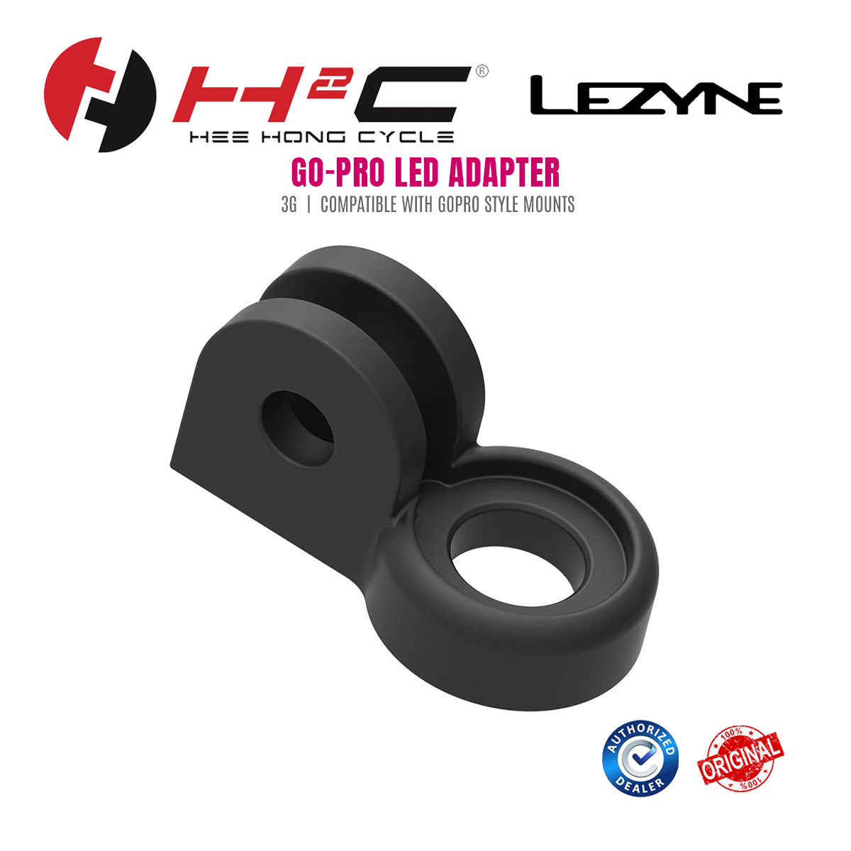 LEZYNE GOPRO LED ADAPTER
